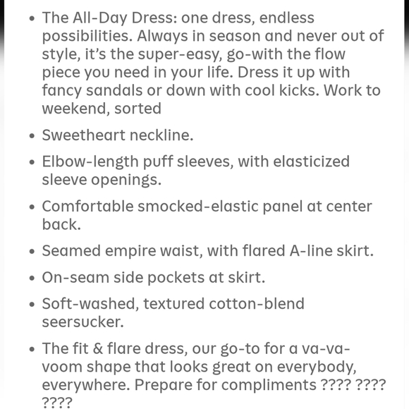 Old Navy Dress Mini Seersucker Swing Smocked POCKETS Black Gorgeous M - Picture 2 of 5